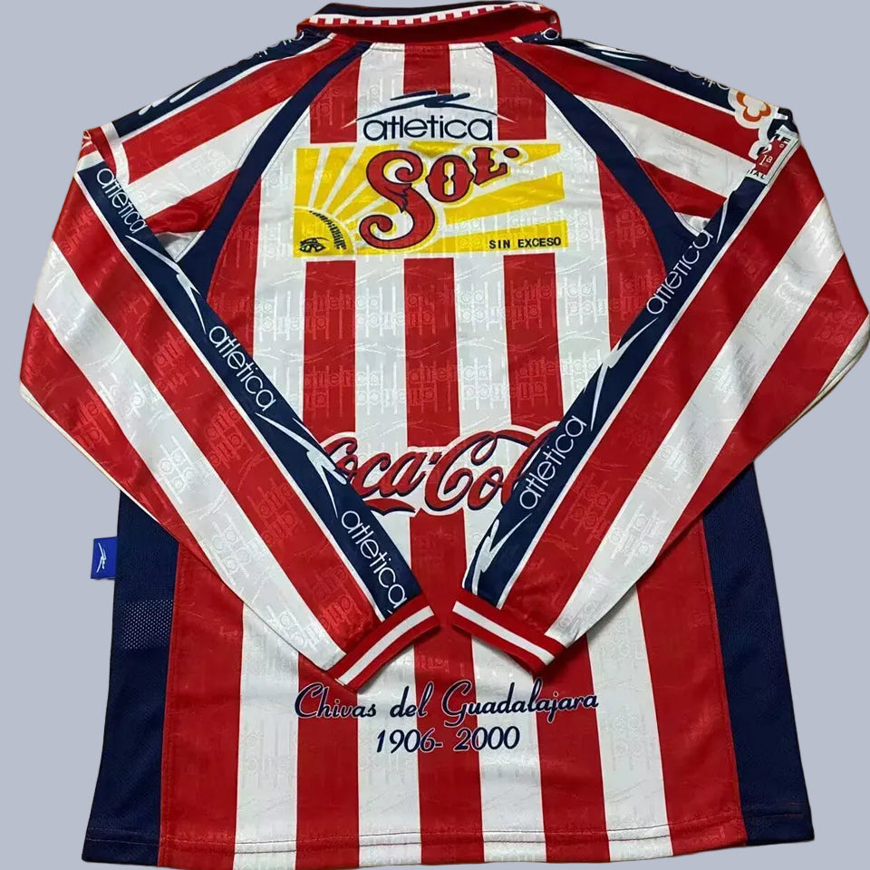 Chivas (Guadalajara) 99-00 manga larga - Calidad premium