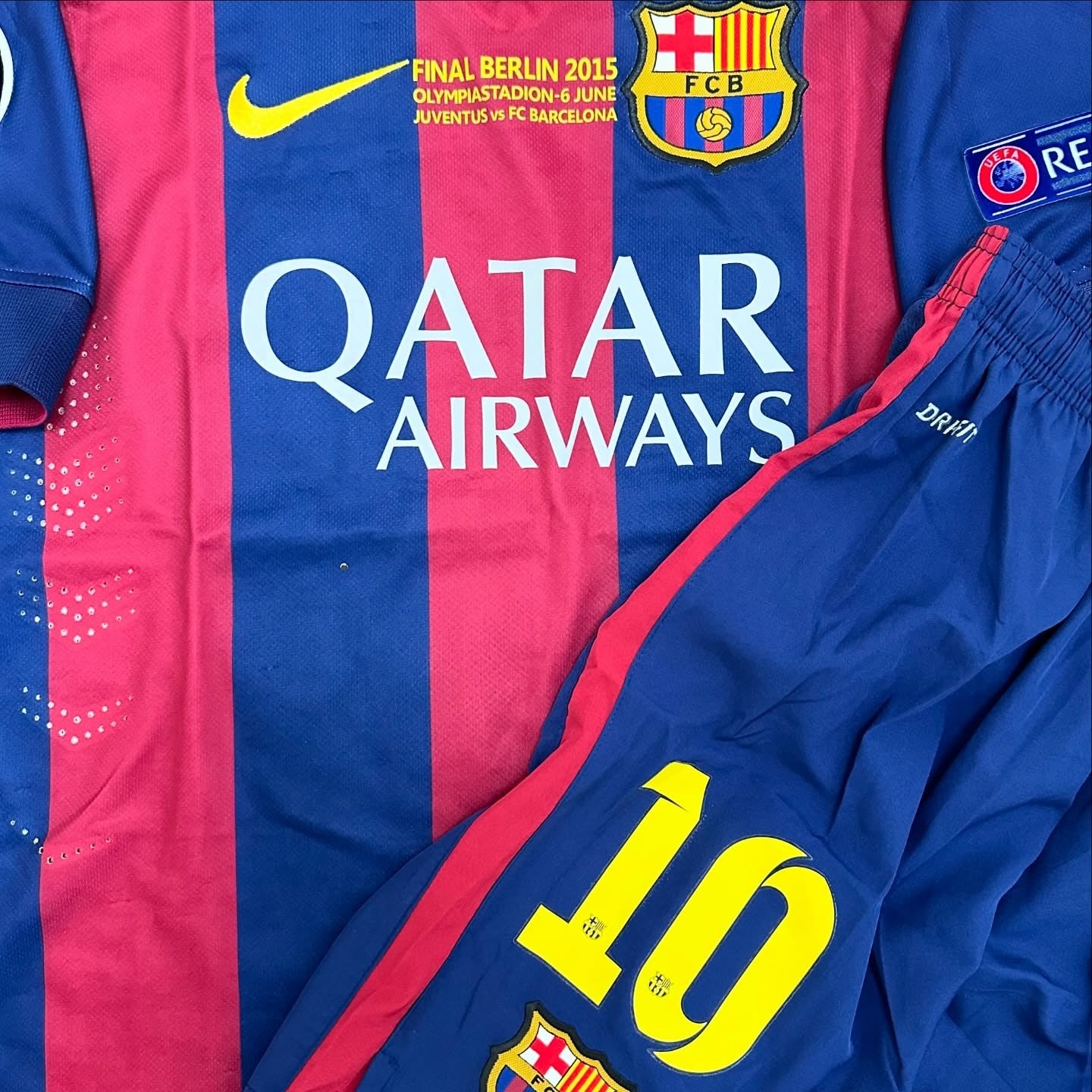 Messi Barcelona 2015 final para niño (Short + Playera)